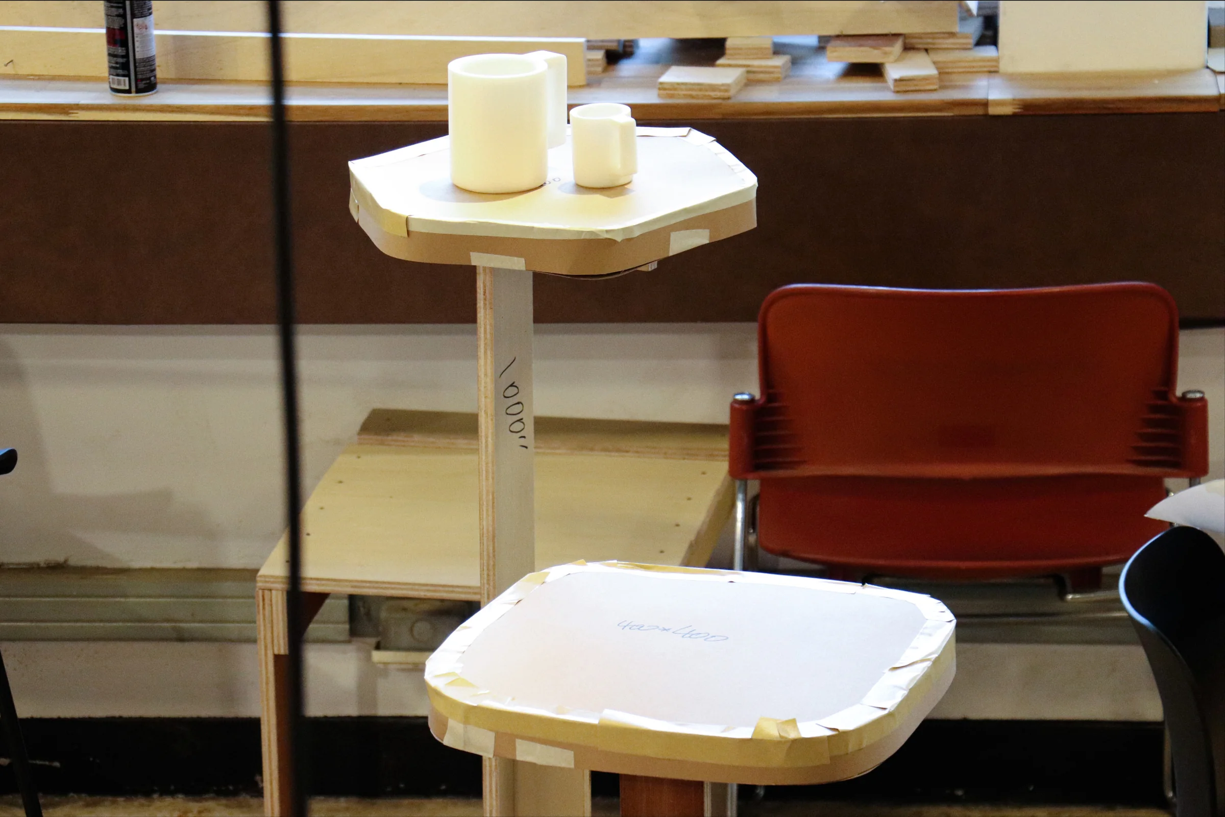 Full-scale Cor! soft mock-up used for height and reach testing