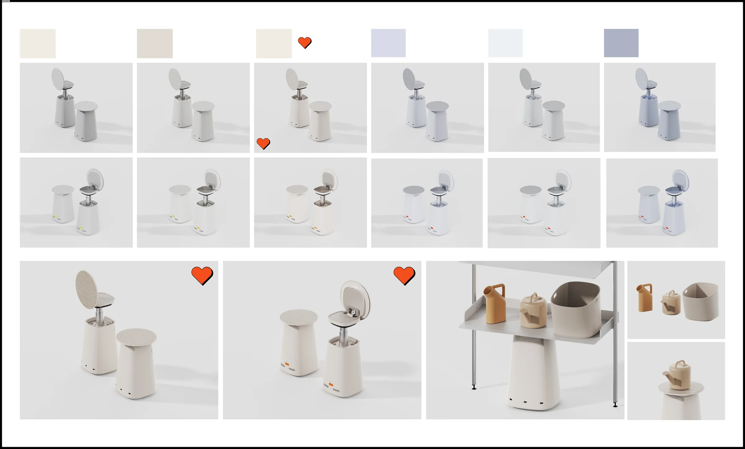 Cor! concept variation and selection board