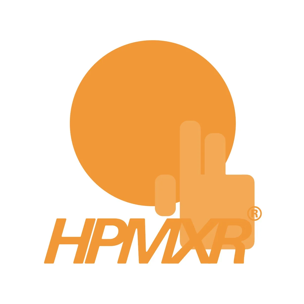 Final orange HPMXR symbol and wordmark