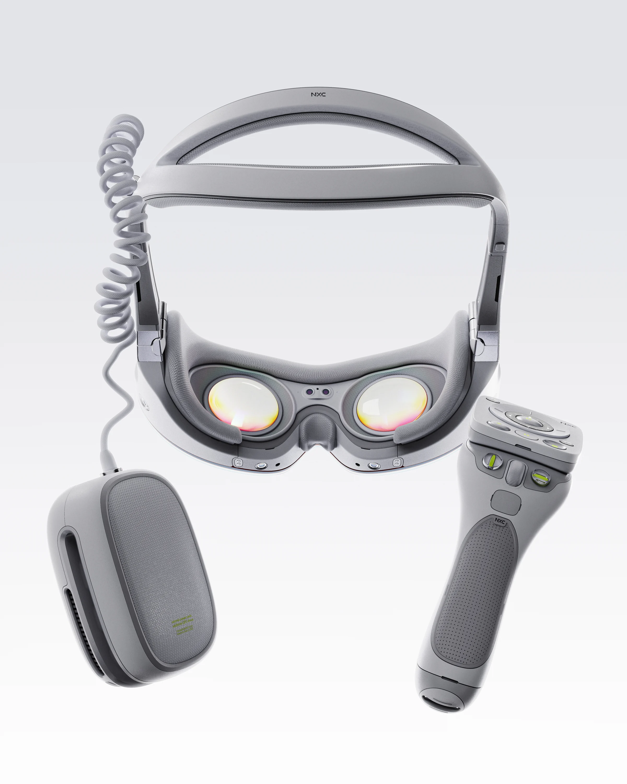 NXC headset, controller and external performance pack