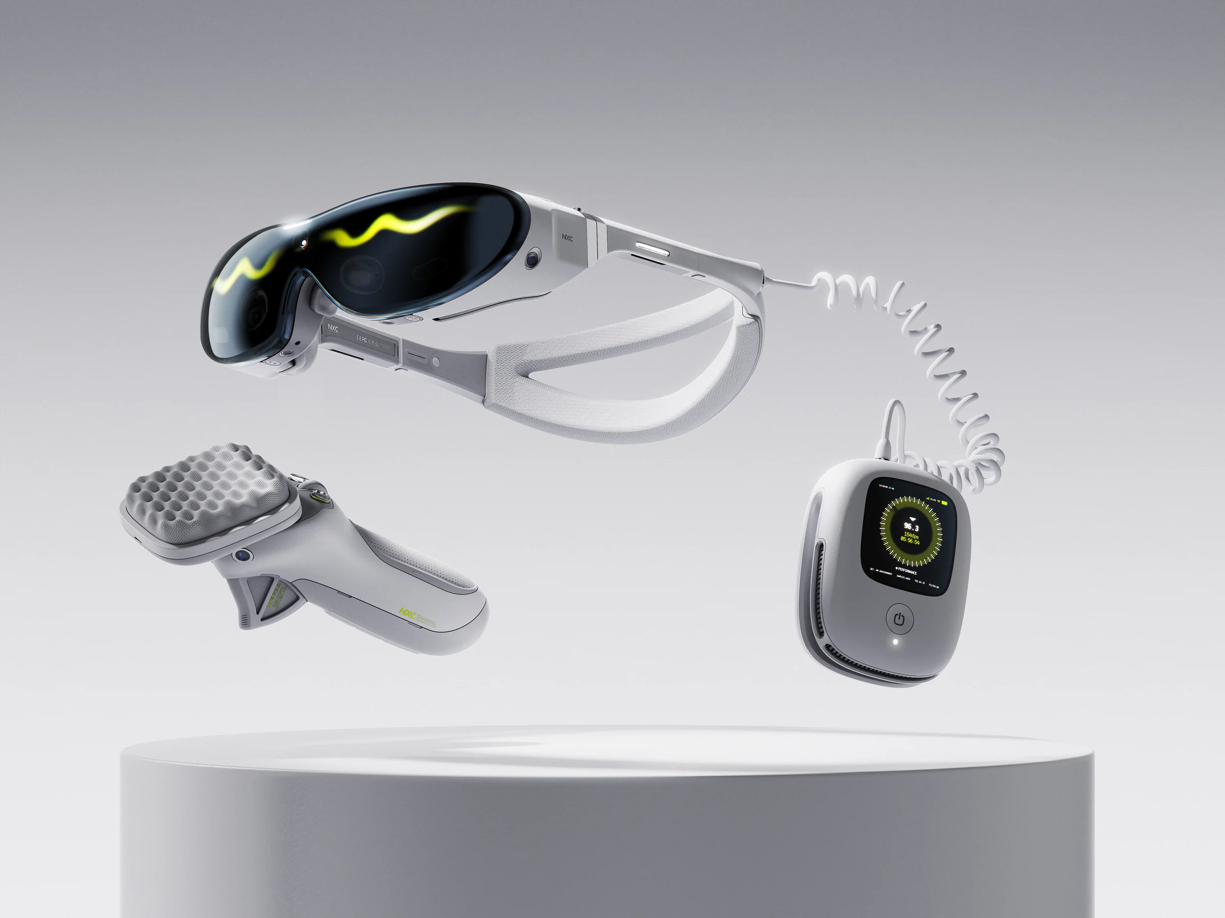 NXC performance mode with supported headset, controller and external pack