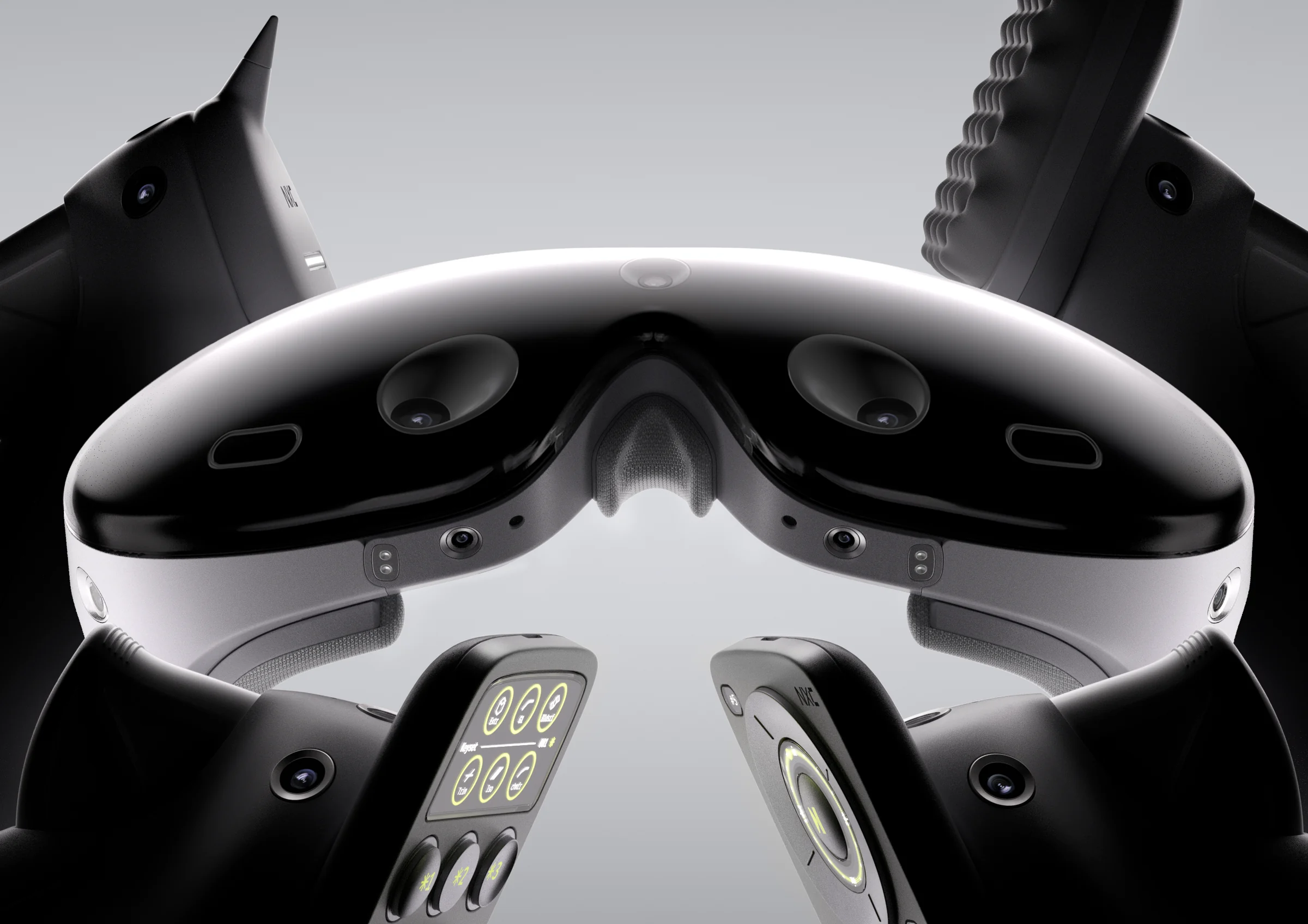 Detailed composition of NXC headset sensors and controller interfaces