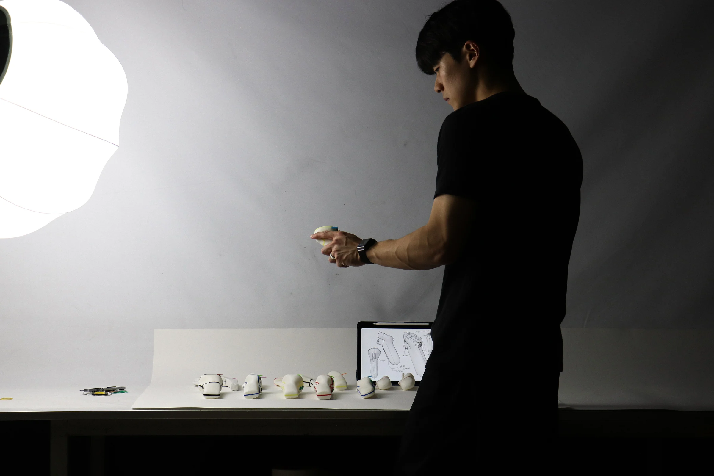 Ergonomic testing session with NXC controller mock-ups