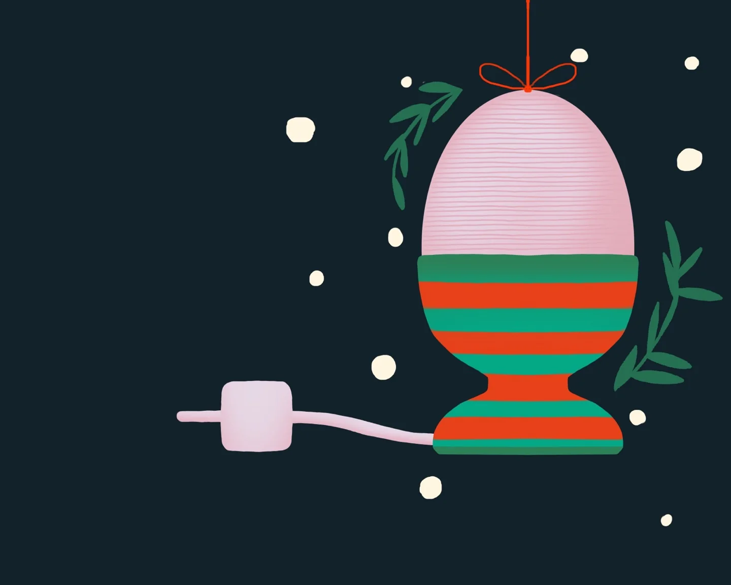 Early Project Present 2024 illustration exploring a small festive lighting object