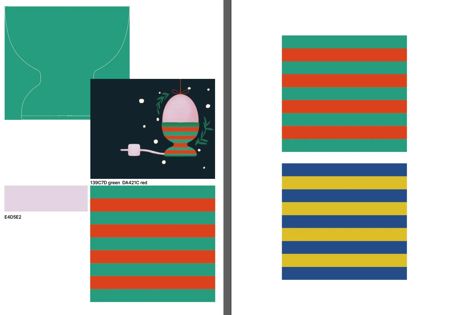 Color and graphic study for Project Present 2024