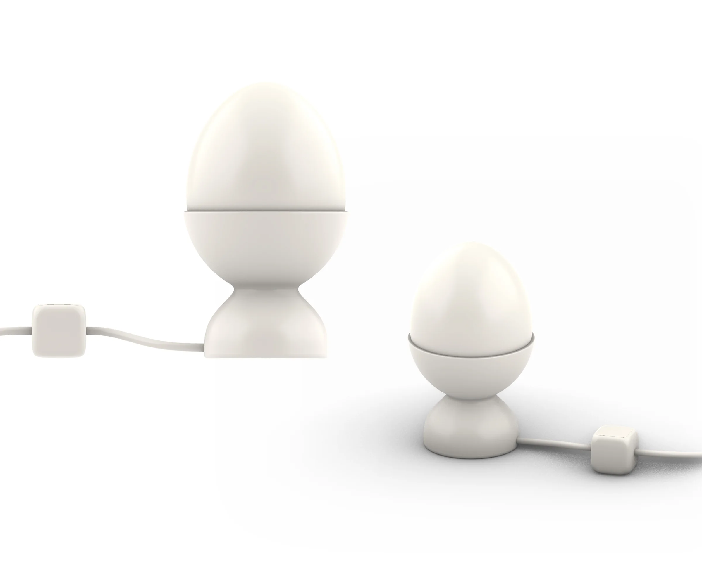 Shaded CAD models used to refine the Project Present 2024 lamp proportions