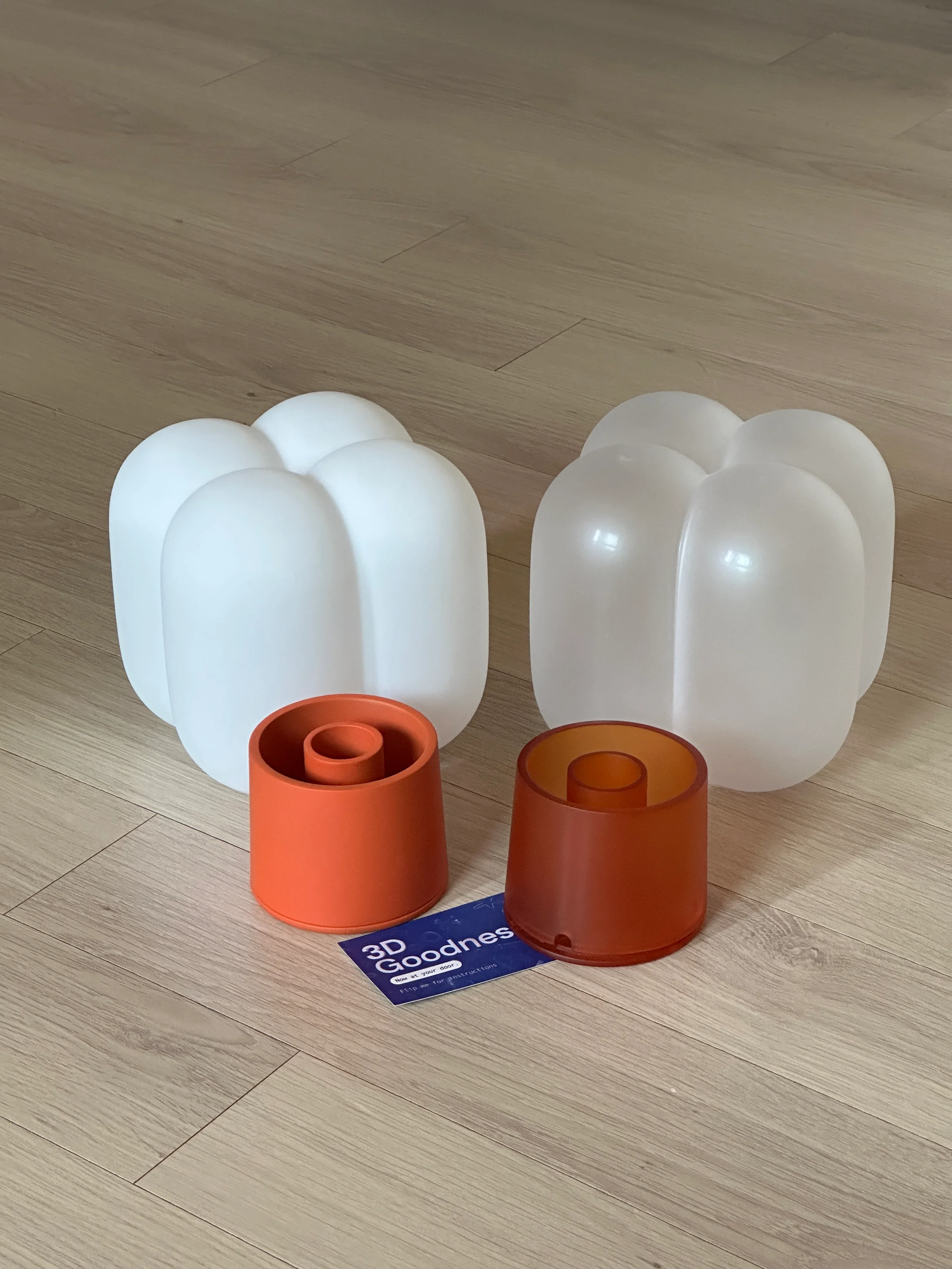 Project Present 2024 physical prototype set with diffuser and cable-control parts