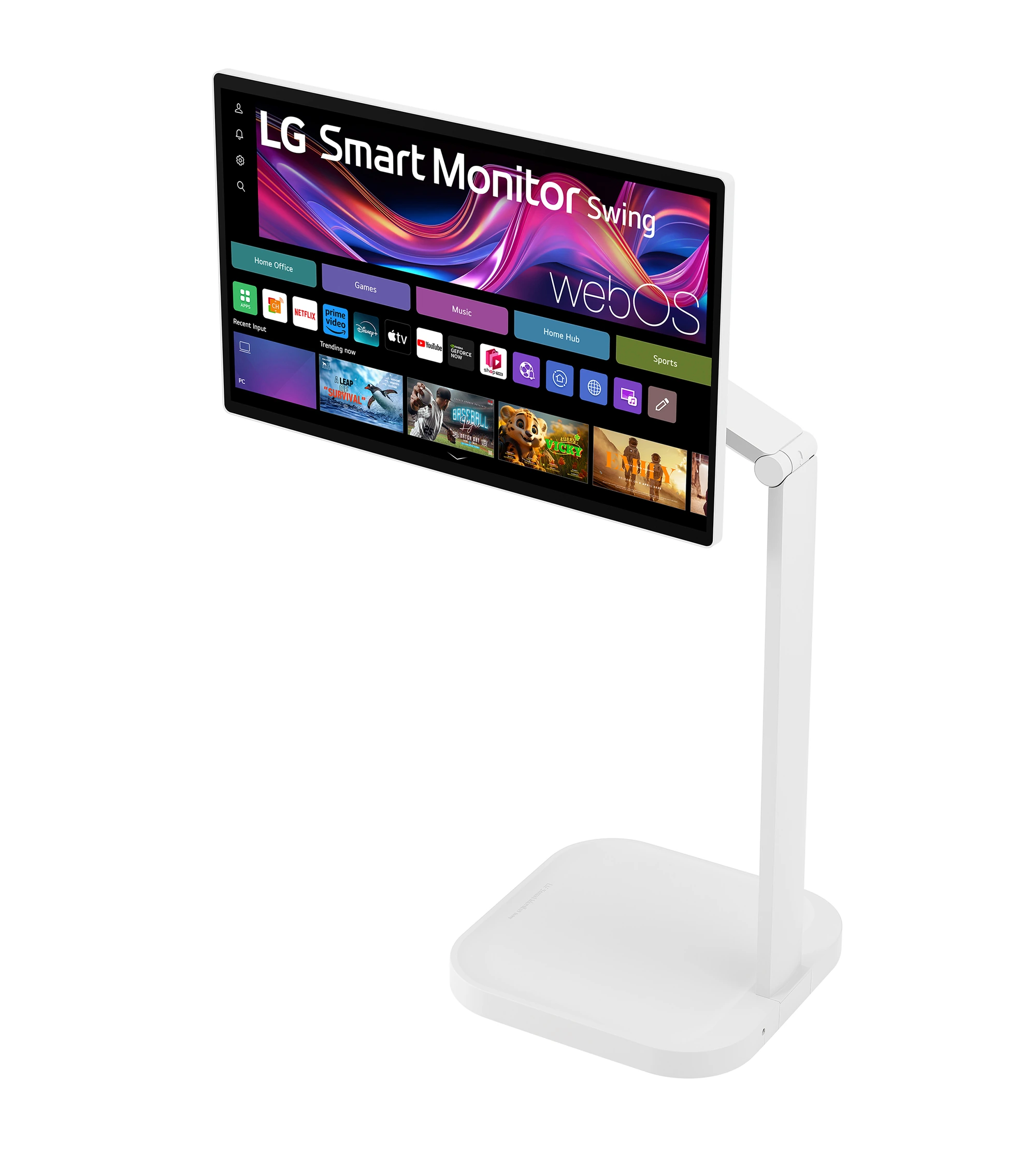 Three-quarter view of Smart Monitor Swing